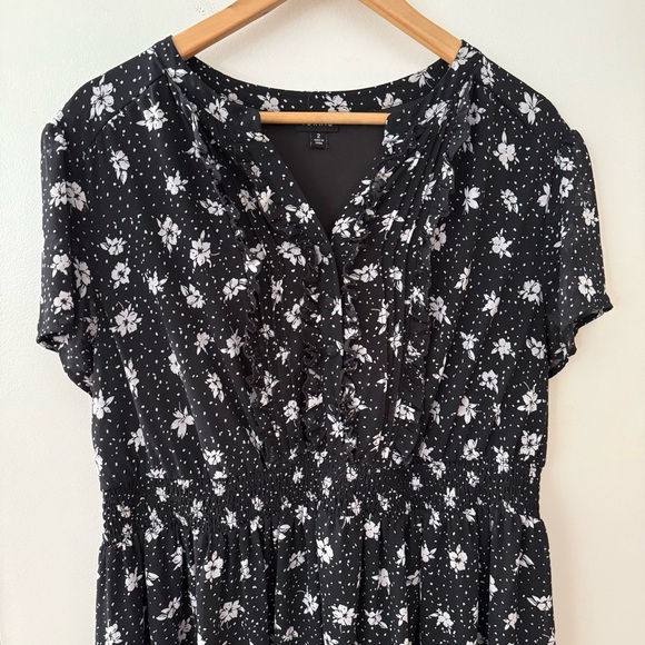 Torrid Black Floral Short Sleeve Dress - Picture 2 of 5